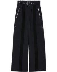 3.1 Phillip Lim - High-waisted Wide-leg Belted Trousers - Lyst
