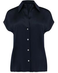 Vince - Shirt Met Kapmouwen - Lyst