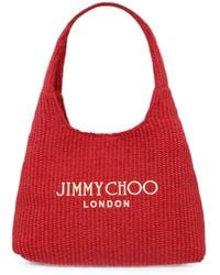 Jimmy Choo - Logo-Embroidered Tote Bag - Lyst