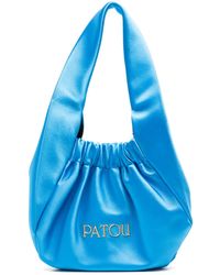 Patou - Logo-Lettering Satin Tote Bag - Lyst