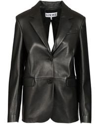 Loewe - Leren Jack Met Veters - Lyst