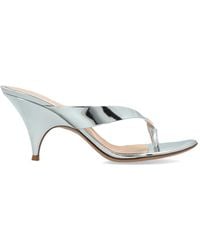 Gianvito Rossi - Sofia Open-Toe Leather Sandals - Lyst