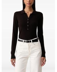 Fracomina - Button-Up Long-Sleeve Bodysuit - Lyst