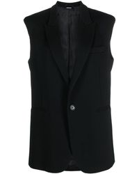 Aspesi - Single-breasted Sleeveless Suit Jacket - Lyst