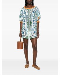 FARM Rio Tile Dream Multicolor Mini Dress in Blue | Lyst FARM Rio Tile Dream Multicolor Mini Dress in Blue | Lyst