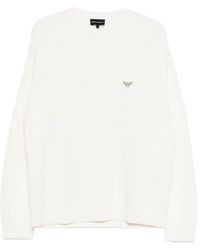 Emporio Armani - Logo-Patch Sweater - Lyst