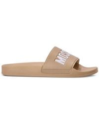 Moschino - Logo-embossed Moulded-footbed Slides - Lyst