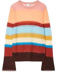 Paul Smith - Pull En Laine D'Alpaga Mélangée À Rayures Signature - Lyst