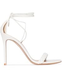 Gianvito Rossi - Leomi 105mm Braided Lace-up Sandals - Lyst