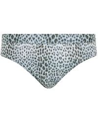 Roberto Cavalli - Animal-Print Swim Trunks - Lyst