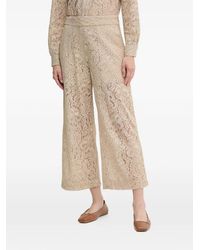 DKNY - Lace-Detail Trousers - Lyst