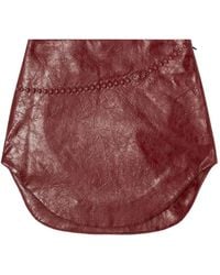 DIESEL - Faux Leather Mini Skirt - Lyst