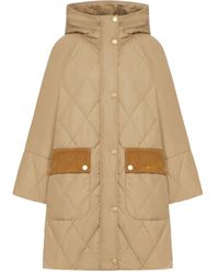 Barbour - Quilted-Hooded Coat - Lyst