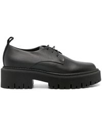 Lorena Antoniazzi - 50Mm Lace-Up Leather Loafers - Lyst