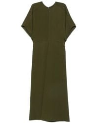 Victoria Beckham - Eleanor Short-Sleeve Midi Dress - Lyst
