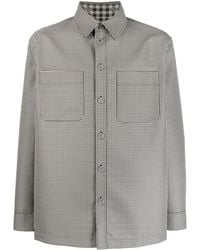 Fendi - Wendbare Jacke Mit Hahnentrittmuster - Lyst