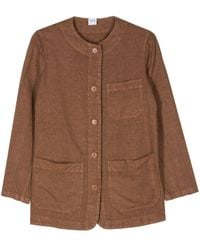 Aspesi - Linen Buttoned Jacket - Lyst