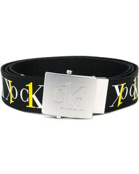 Calvin Klein Gewebter Gürtel - Schwarz