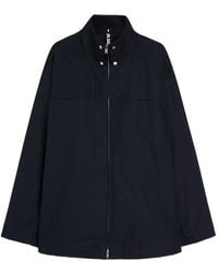 Jil Sander - Textured Stand Collar Jacket - Lyst