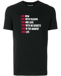 Neil Barrett - Slogan Print T-Shirt - Lyst