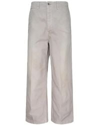 Visvim - Broader Straight-Leg Cotton Trousers - Lyst