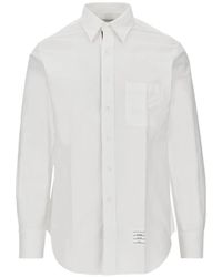 Thom Browne - Button-Down Chest-Pocket Shirt - Lyst