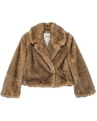 DRYKORN - Faux-Fur Notched-Lapel Jacket - Lyst