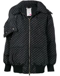 Stella McCartney Optical Monogram Quilted Jacket - Black