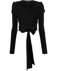Dolce & Gabbana - Wrap Top With Cut-Out Design - Lyst