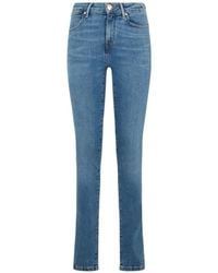 Roberto Cavalli - Skinny-Jeans Mit Logo-Schild - Lyst
