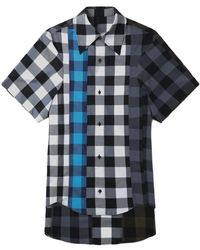 Adererror - Ombré-Check Short-Sleeve Shirt - Lyst
