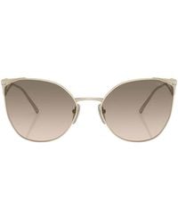 Prada - Logo Cat-Eye Frame Sunglasses - Lyst