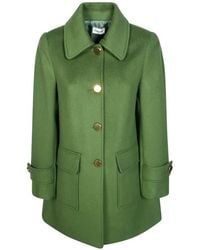 P.A.R.O.S.H. - Button-Up Wool Coat - Lyst