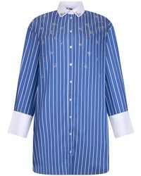 Liu Jo - Shirt Dress With Bejewelled Embellishment - Lyst