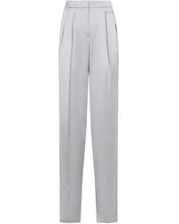 Giorgio Armani - Tailored Trousers With Concealed Fastening - Lyst