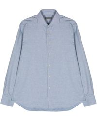 Corneliani - Cutaway-collar Button-up Shirt - Lyst