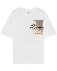 LAB C.O. OFF WHITE - Graphic-Print T-Shirt - Lyst