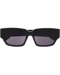 Alexander McQueen - Eckige Sonnenbrille mit Logo - Lyst