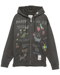 Maison Mihara Yasuhiro - Kids Doodle Printed Zip-Up Hoodie - Lyst