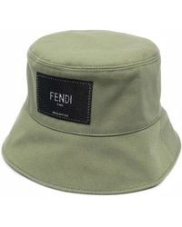 Fendi - Fischerhut Mit Logo-Patch - Lyst
