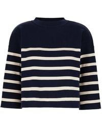 Weekend by Maxmara - Striped Rib-Knit Sweater - Lyst