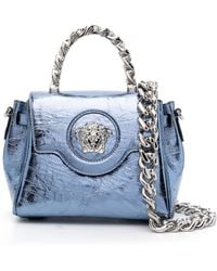 Versace - Petit sac à main La Medusa à design métallisé - Lyst
