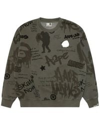 Aape By A Bathing Ape - Graffiti-Print Sweater - Lyst