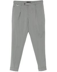 Low Brand - D-Ring Pleated Trousers - Lyst