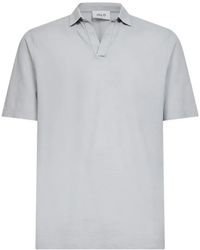 D4.0 - V-Neck Collared T-Shirt - Lyst