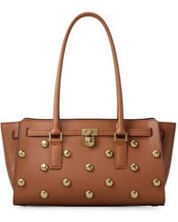 Michael Kors - Small Hamilton Leather Satchel Bag - Lyst