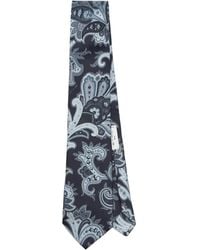 Etro - Corbata de seda con motivo de cachemira - Lyst
