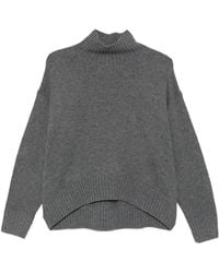 Luisa Cerano - High-Low Turtleneck Sweater - Lyst
