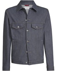 Brunello Cucinelli - Denim Four-Pocket Jacket - Lyst