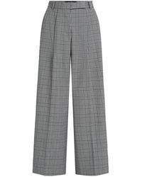 KARL LAGERFELD - Pantalon Ample À Motif Pied-De-Poule - Lyst